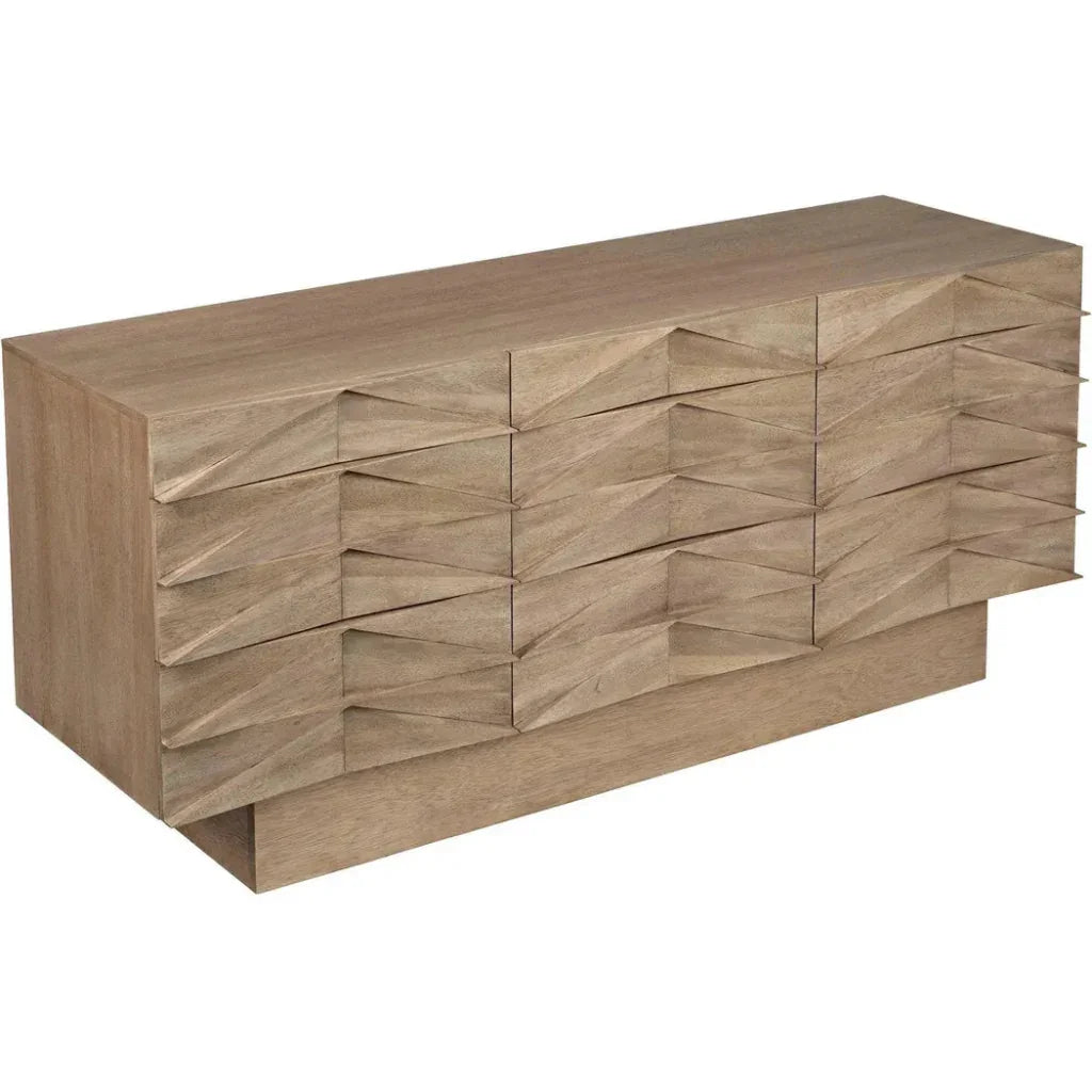 Drake Wood Washed Walnut Sideboard - LOOMLAN - Noir - Sideboards