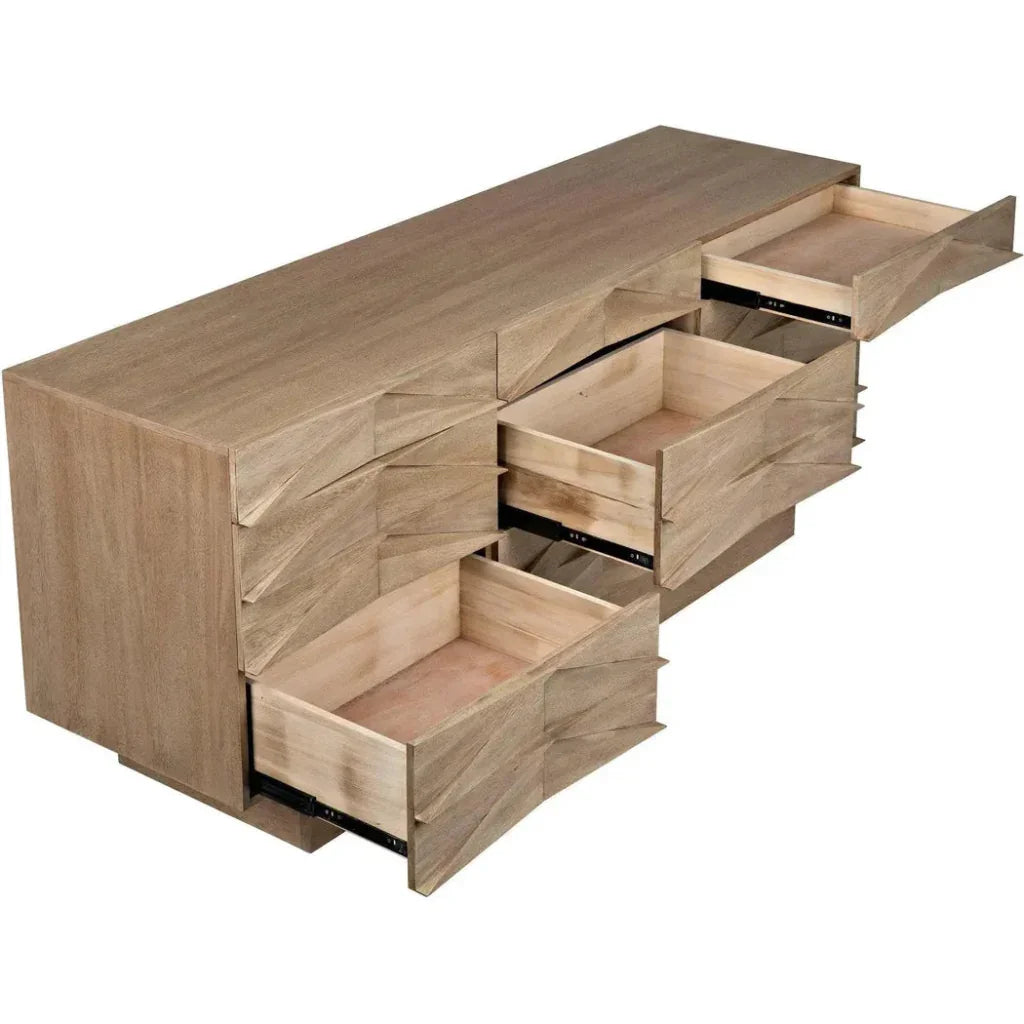 Drake Wood Washed Walnut Sideboard - LOOMLAN - Noir - Sideboards