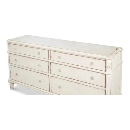 Dramond Sideboard With Antique White Finish - LOOMLAN - Sarreid - Sideboards