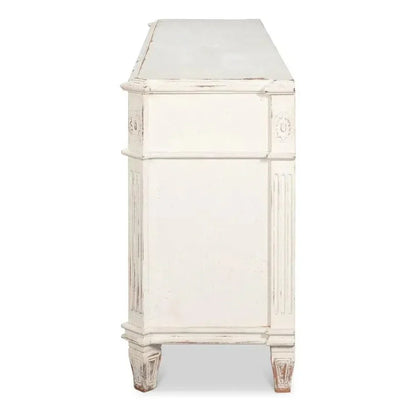 Dramond Sideboard With Antique White Finish - LOOMLAN - Sarreid - Sideboards