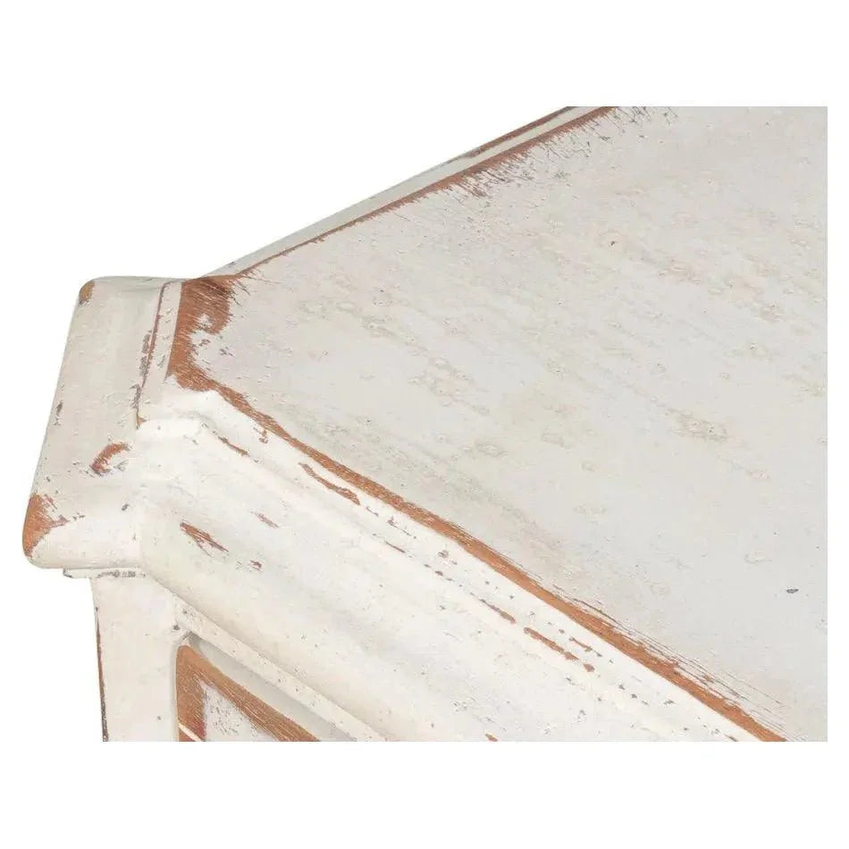 Dramond Sideboard With Antique White Finish - LOOMLAN - Sarreid - Sideboards