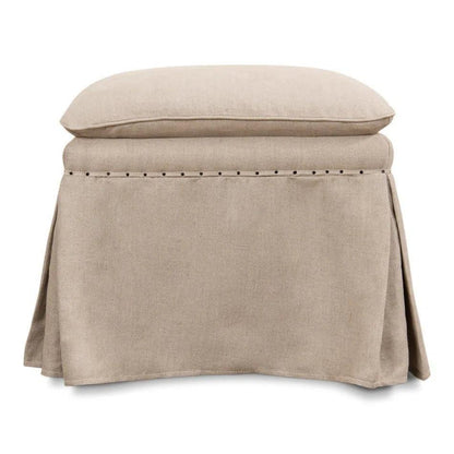 Draped Skirted Ottoman (Set of 2) - LOOMLAN - Sarreid - Ottomans