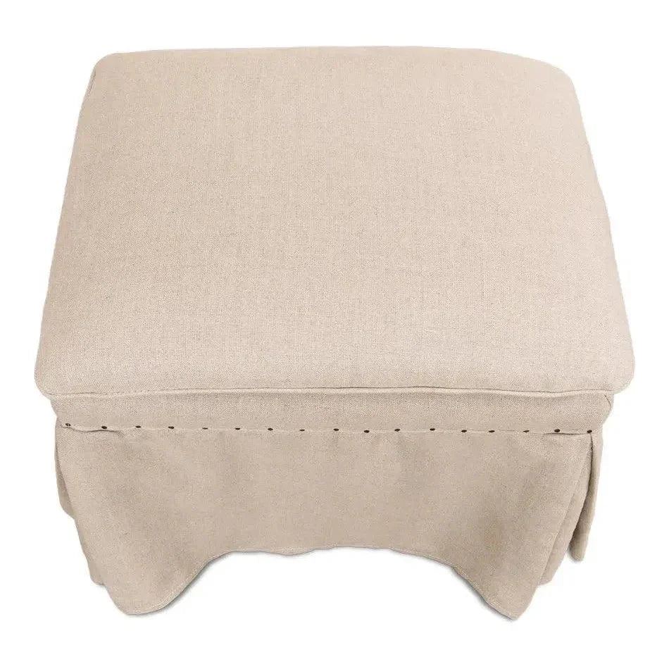 Draped Skirted Ottoman (Set of 2) - LOOMLAN - Sarreid - Ottomans
