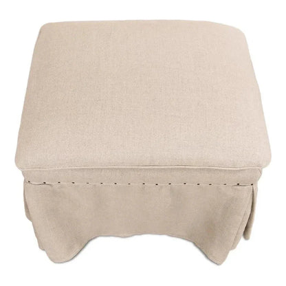 Draped Skirted Ottoman (Set of 2) - LOOMLAN - Sarreid - Ottomans
