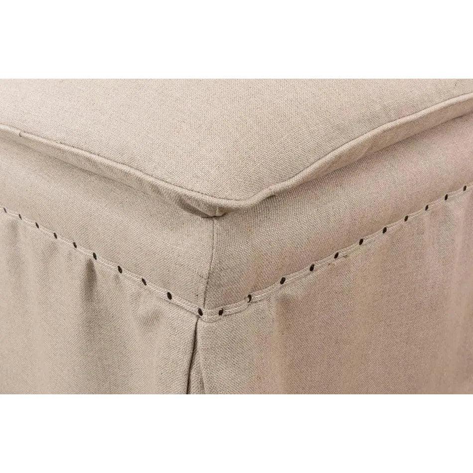 Draped Skirted Ottoman (Set of 2) - LOOMLAN - Sarreid - Ottomans