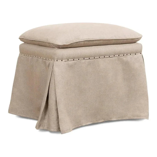 Draped Skirted Ottoman (Set of 2) - LOOMLAN - Sarreid - Ottomans