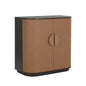 Dresden Leather Bar Cabinet-Home Bar Carts-SUNPAN-LOOMLAN