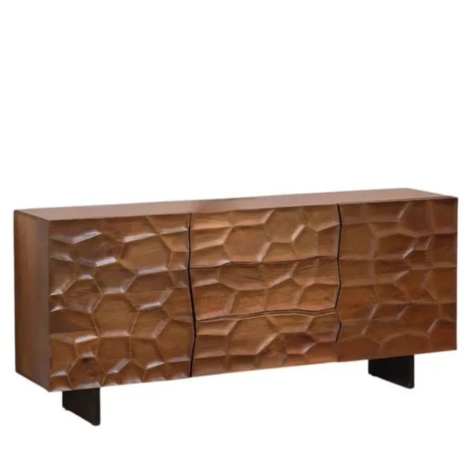 Drevalen Three Drawers Wood Sideboard