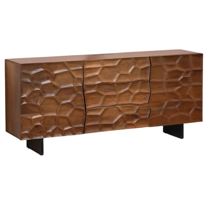 Drevalen Three Drawers Wood Sideboard
