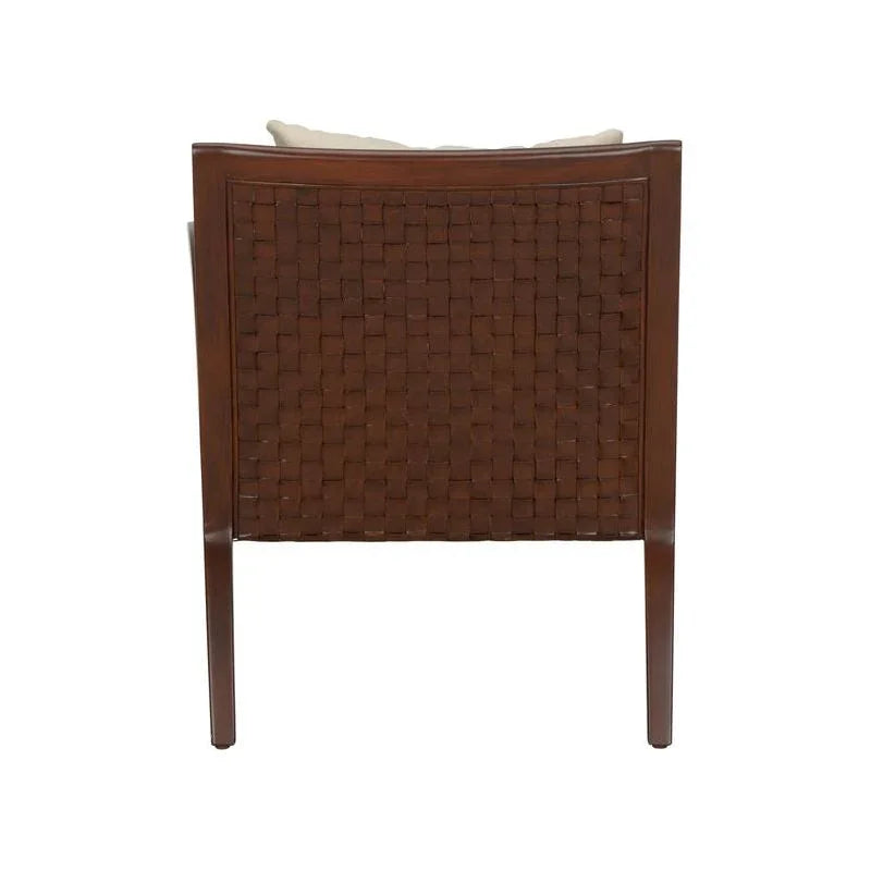 Drew Wooden Frame Modern Leather Chair - LOOMLAN - Chelsea House - Club Chairs