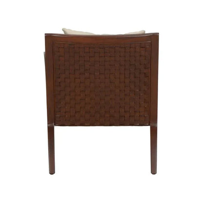 Drew Wooden Frame Modern Leather Chair - LOOMLAN - Chelsea House - Club Chairs