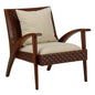 Drew Wooden Frame Modern Leather Chair - LOOMLAN - Chelsea House - Club Chairs