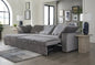 Drift Performance Fabric Sectional Sleeper (Set of 2)-Modular Sofas-Panama Jack-Left Facing-LOOMLAN