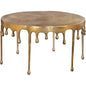 Drip Antique Brass Round Coffee Table - LOOMLAN - Zuo Modern - Coffee Tables