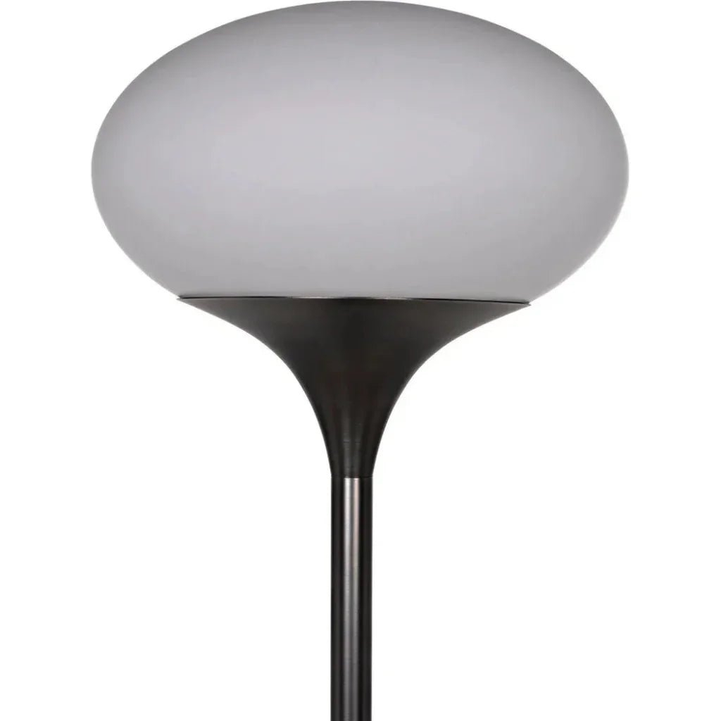 Drop Floor Lamp, Gun Metal Finish-Floor Lamps-Noir-LOOMLAN