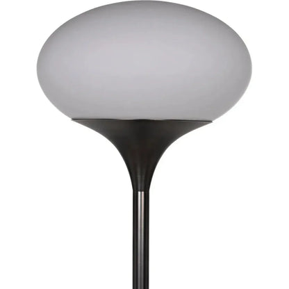 Drop Floor Lamp, Gun Metal Finish-Floor Lamps-Noir-LOOMLAN