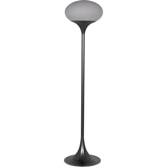 Drop Floor Lamp, Gun Metal Finish-Floor Lamps-Noir-LOOMLAN