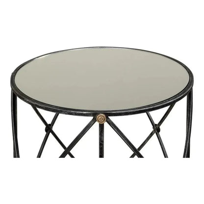 Drum & Fife Lamp Table Side Table Marble Top - LOOMLAN - Sarreid - Side Tables