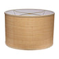 Drum Natural Raffia Stylish Shade - LOOMLAN - Jamie Young - Table Lamps