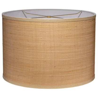 Drum Natural Raffia Stylish Shade - LOOMLAN - Jamie Young - Table Lamps