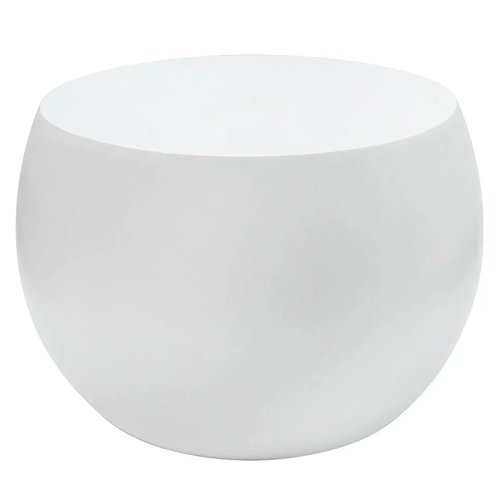 Drum Resin Patio Side Table - LOOMLAN - Artesia - Outdoor Side Tables