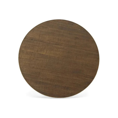 Drummond Wooden Topped Round Dining Table-Dining Tables-Furniture Classics-LOOMLAN