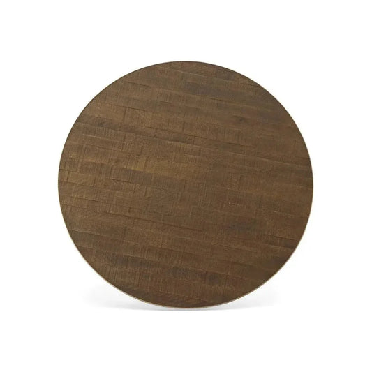 Drummond Wooden Topped Round Dining Table-Dining Tables-Furniture Classics-LOOMLAN