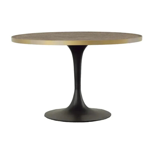 Drummond Wooden Topped Round Dining Table-Dining Tables-Furniture Classics-LOOMLAN