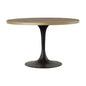 Drummond Wooden Topped Round Dining Table-Dining Tables-Furniture Classics-LOOMLAN