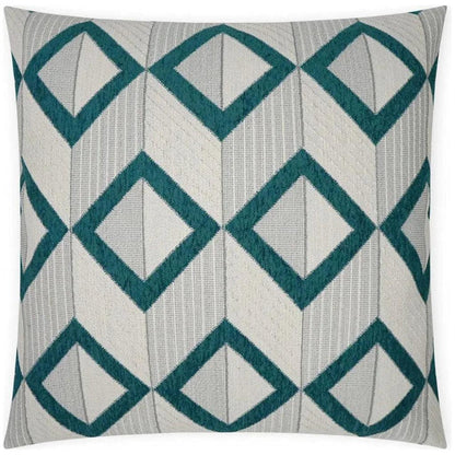 Dublin Peacock Turquoise Teal Large Throw Pillow Insert - LOOMLAN - D.V. Kap - Throw Pillows