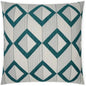 Dublin Peacock Turquoise Teal Large Throw Pillow Insert - LOOMLAN - D.V. Kap - Throw Pillows