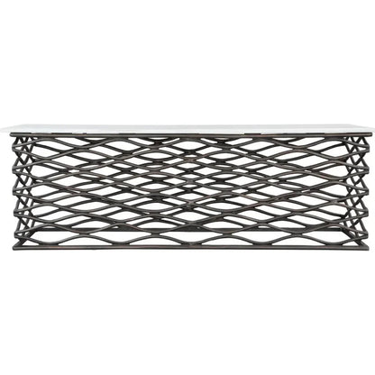 Duchess Coffee Table White & Antique Black - LOOMLAN - Zuo Modern - Coffee Tables