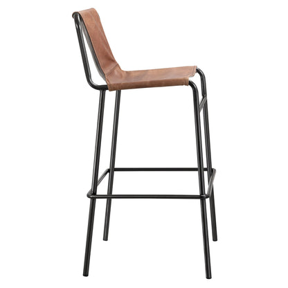 Duke Genuine Leather Counter Stool