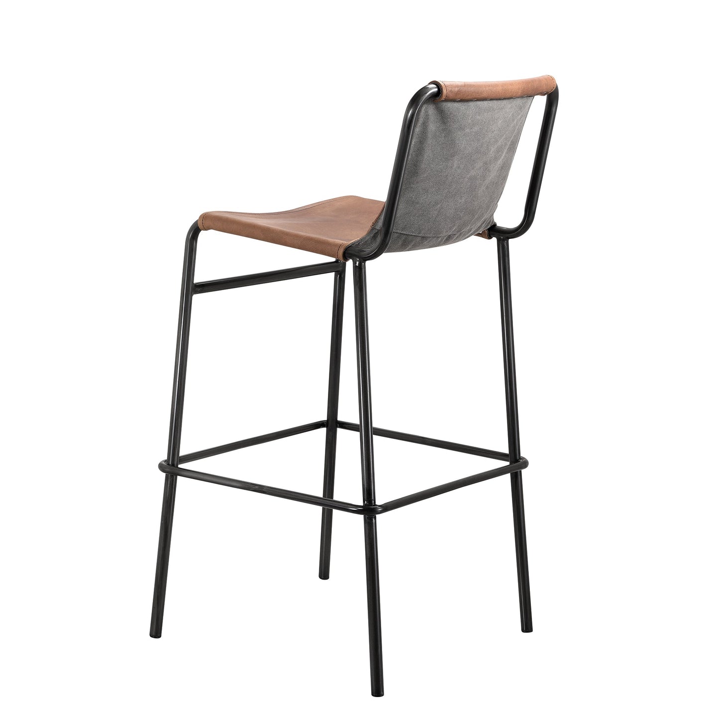 Duke Genuine Leather Counter Stool