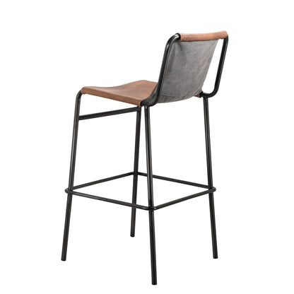 Duke Genuine Leather Counter Stool