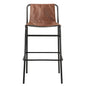 Duke Genuine Leather Counter Stool
