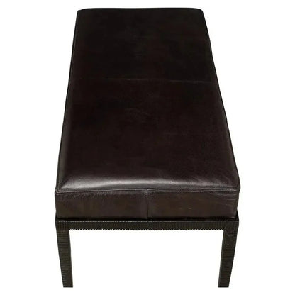 Duke Ridged Iron Bench - LOOMLAN - Sarreid - Bedroom Benches