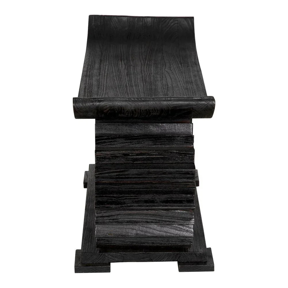 Duma Wooden Black Bedroom Bench - LOOMLAN - Noir - Bedroom Benches