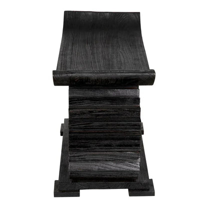 Duma Wooden Black Bedroom Bench - LOOMLAN - Noir - Bedroom Benches