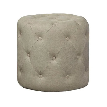 Dumplin' Linen Round Stool - LOOMLAN - Furniture Classics - Poufs and Stools