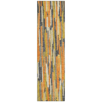 Dunae Orange Washable Indoor - Outdoor Rug - LOOMLAN - LOOMLAN Rugs - Outdoor Rugs