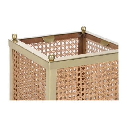 Dunbar Brass Framed Square Cachepot - LOOMLAN - Wildwood - Planters