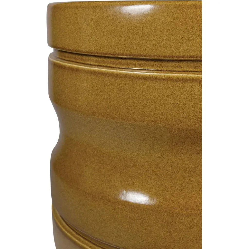 Dune Accent Table - Ceramic Outdoor End Table - LOOMLAN - Seasonal Living - Outdoor Side Tables