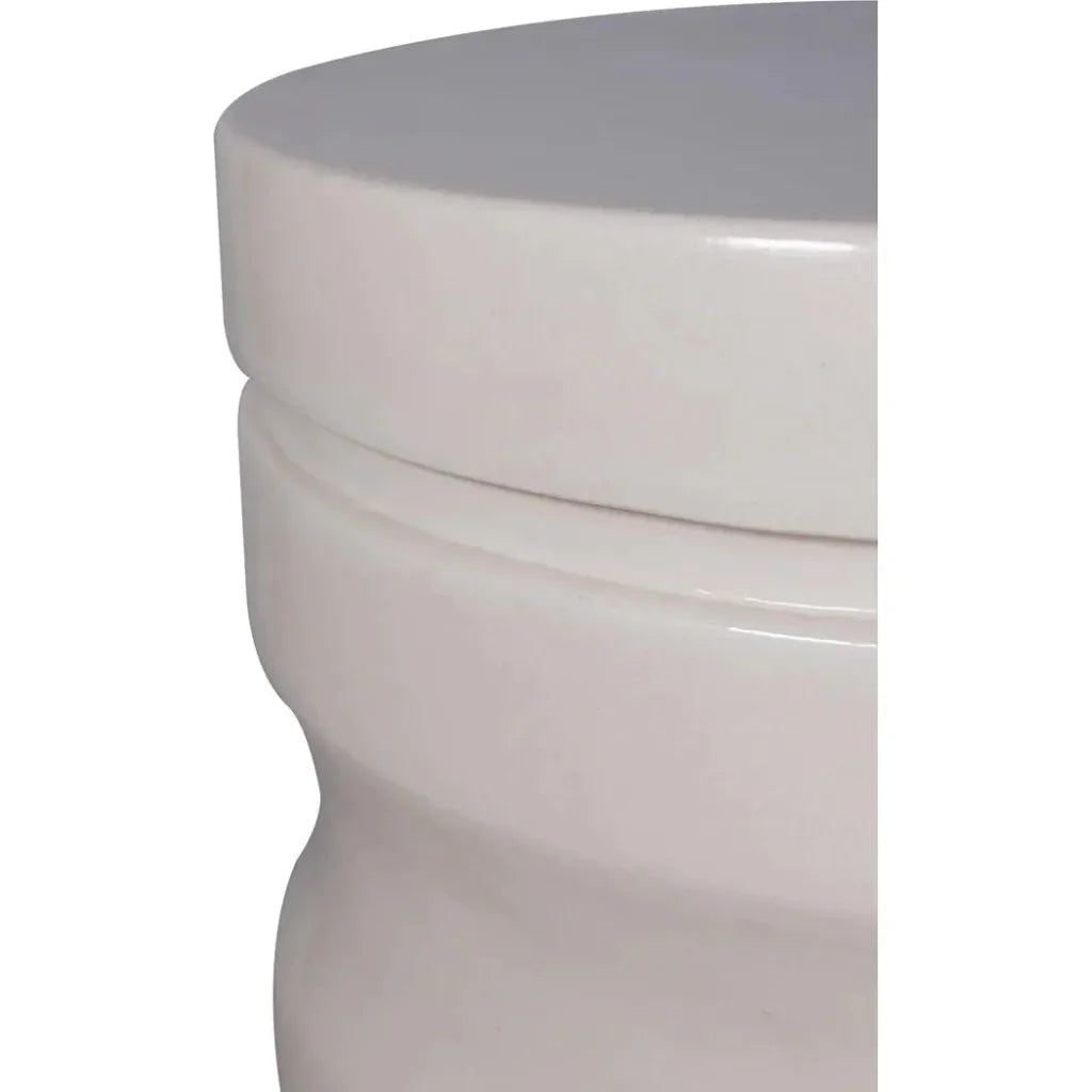 Dune Accent Table - White Outdoor End Table - LOOMLAN - Seasonal Living - Outdoor Side Tables