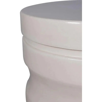 Dune Accent Table - White Outdoor End Table - LOOMLAN - Seasonal Living - Outdoor Side Tables