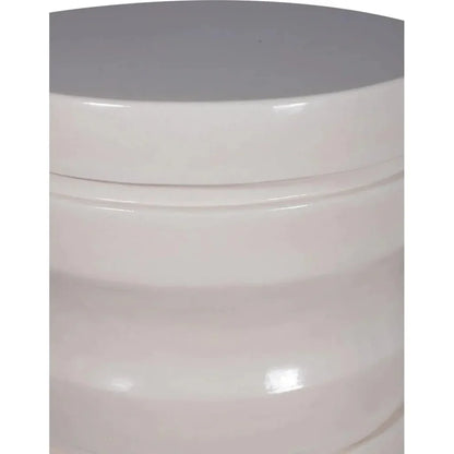 Dune Accent Table - White Outdoor End Table - LOOMLAN - Seasonal Living - Outdoor Side Tables