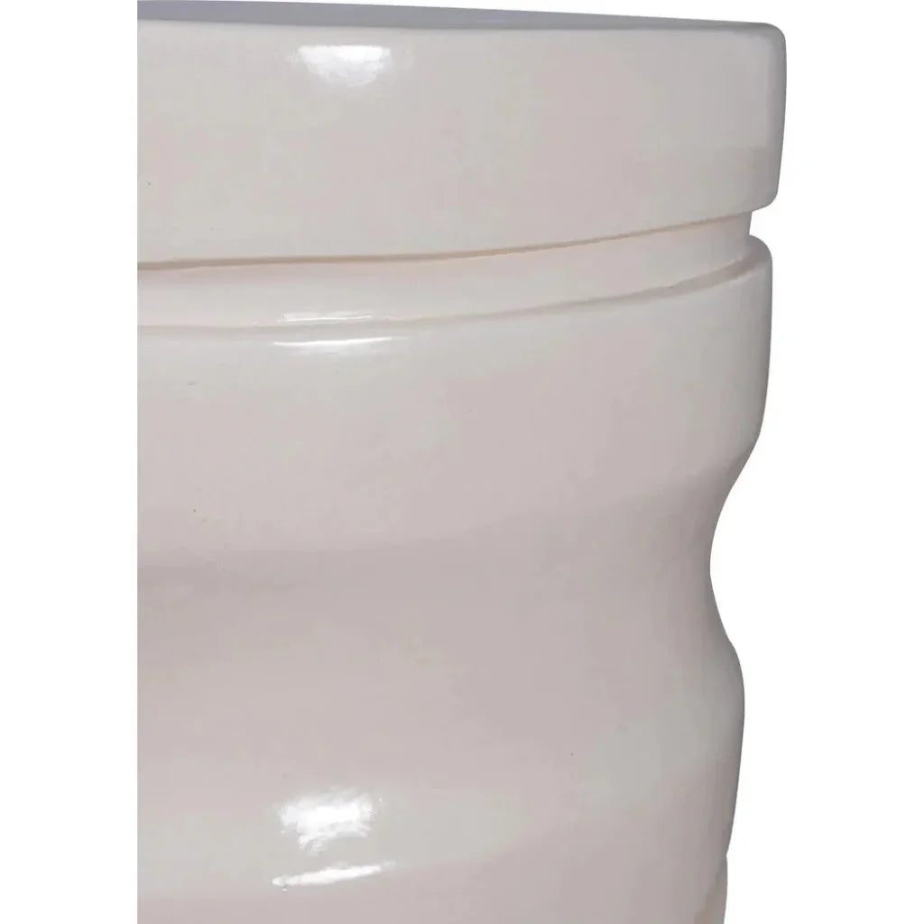 Dune Accent Table - White Outdoor End Table - LOOMLAN - Seasonal Living - Outdoor Side Tables