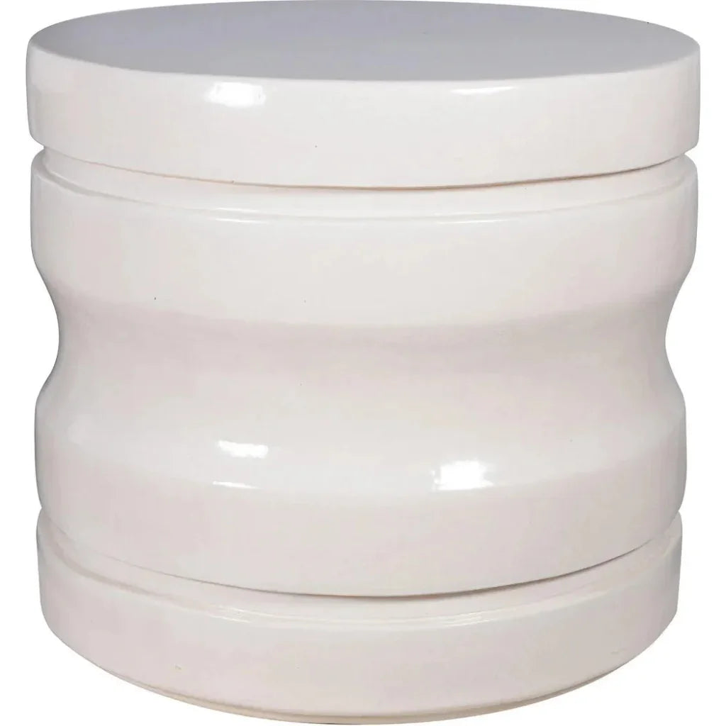 Dune Accent Table - White Outdoor End Table - LOOMLAN - Seasonal Living - Outdoor Side Tables