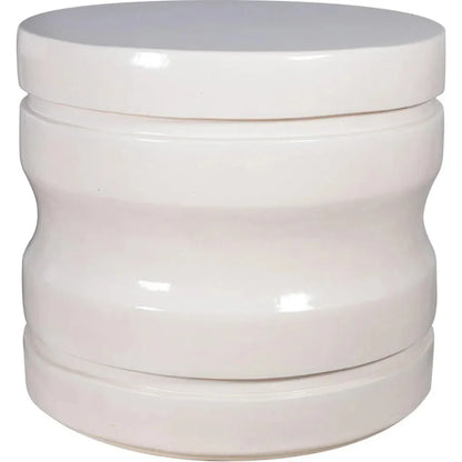 Dune Accent Table - White Outdoor End Table - LOOMLAN - Seasonal Living - Outdoor Side Tables