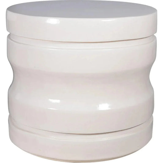 Dune Accent Table - White Outdoor End Table - LOOMLAN - Seasonal Living - Outdoor Side Tables